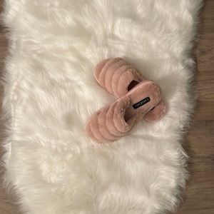 Bebe Pink comfy slippers